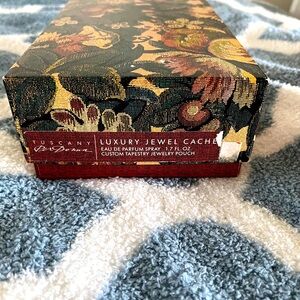For Collectors! 1992 Tuscany Per Donna perfume with Luxury Jewel Cache bag